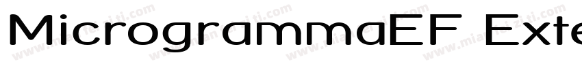 MicrogrammaEF Extend Bold字体转换